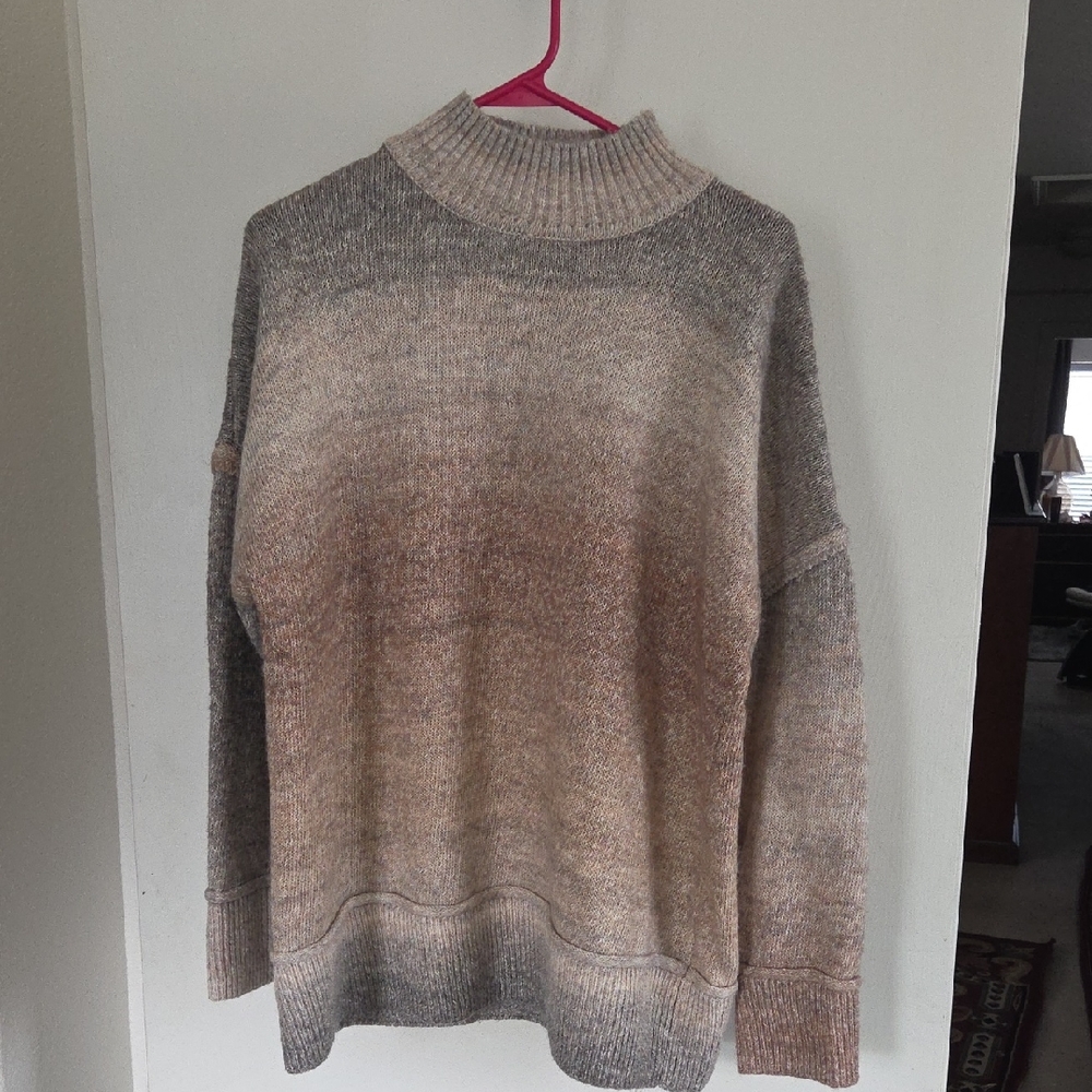 Westbound Women's Neutral Turtleneck Sweater